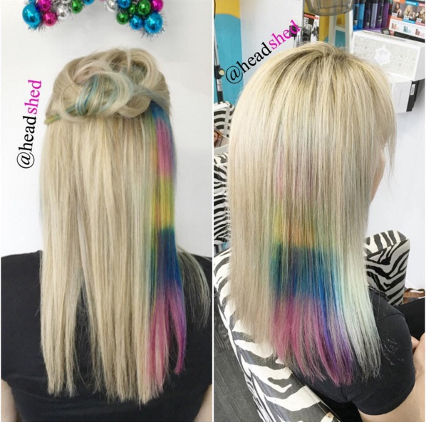 Rainbow Underlights Are The Crazy New Hair Trend On Instagram Beauty