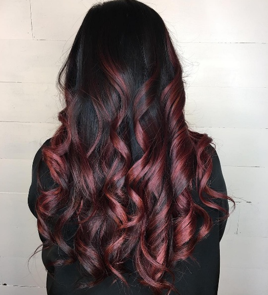 wine red hair dye