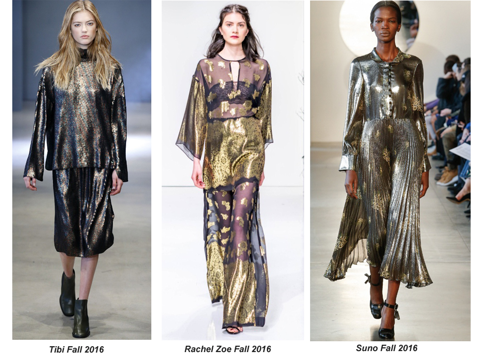 Gleaming Gold Fabrics Take Over The Fall 2016 Runways | FASHION
