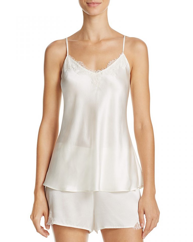 white camisole with lace trim