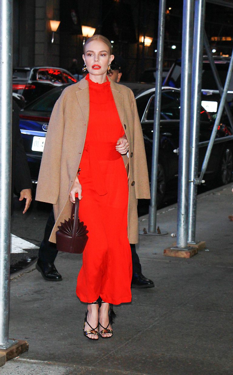 Kate Bosworth At Good Morning America In A Red Dress Fashion