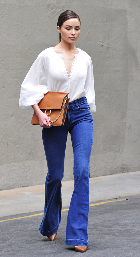 styling bell bottom jeans