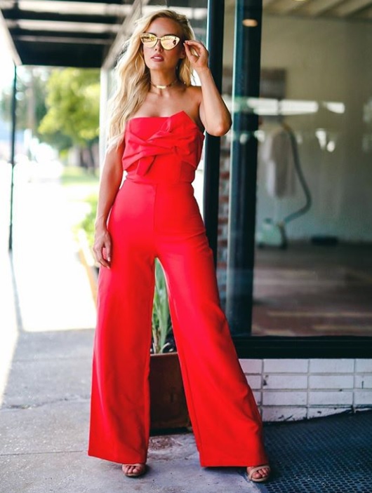 How To Style A Red Jumpsuit